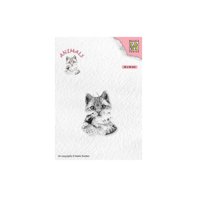 Nellies Choice Clearstamp - Pussycat ANI021