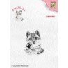 Nellies Choice Clearstamp - Pussycat ANI021
