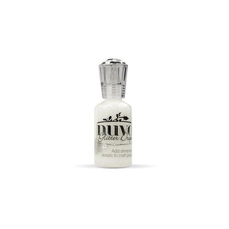 Nuvo glitter drops - white blizzard 758N