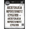 SIZZIX / TIM HOLTZ THINLITS DIE "Alphanumeric Theory" 665924