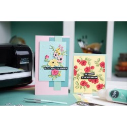 Sizzix/Tim Holtz Thinlits Die "Brushstroke Flowers Mini" 666284