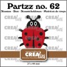Crealies Partzz Ladybird big CLPartzz62 37 x 44 mm