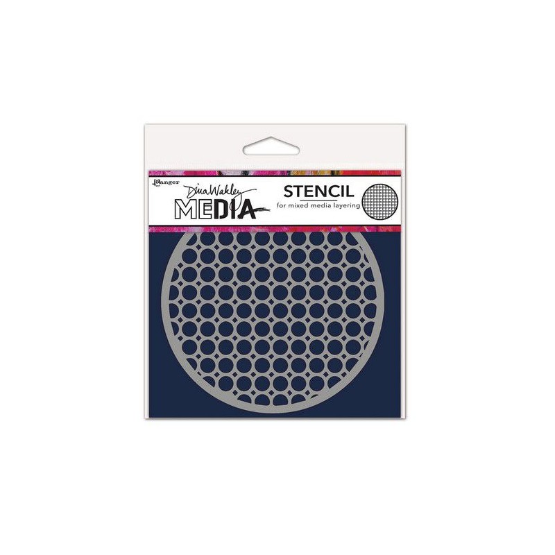 Ranger Dina Wakley MEdia Stencil Coasters 2 MDS82101 Dina Wakley