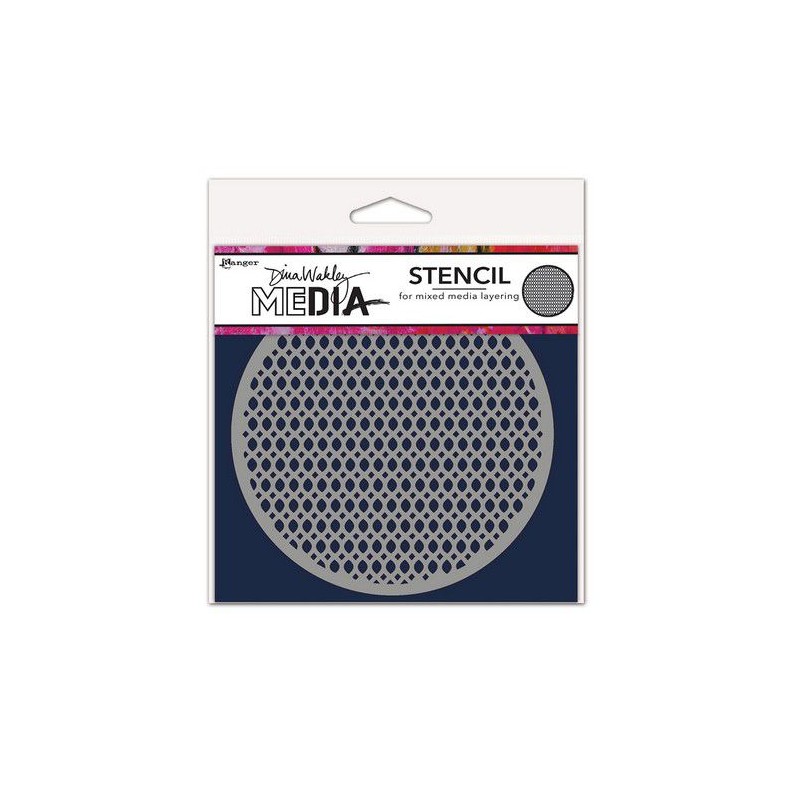 Ranger Dina Wakley MEdia Stencil Coasters 3 MDS82118 Dina Wakley