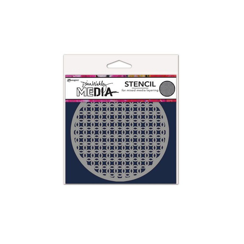 Ranger Dina Wakley MEdia Stencil Coasters 4 MDS82125 Dina Wakley