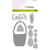 CraftEmotions Die - Easter - basket with eggs Card 10,5x14,8cm Carla Creaties