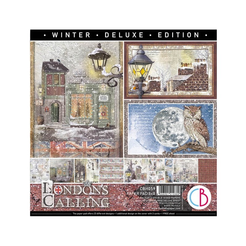 Ciao Bella LONDON'S CALLING PAD 8X8 12/PKG + 1 FREE DELUXE SHEET