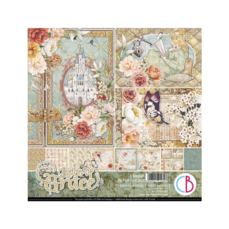 Ciao Bella REIGN OF GRACE PAPER PAD 8"X8" 12/PKG
