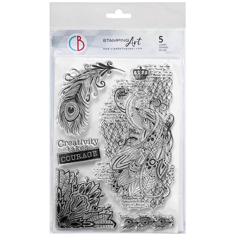 Ciao Bella CLEAR STAMP SET 6"X8" BELIEVE IN BEAUTY