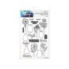 Ranger SH Clearstamps 6x9 Sketched Florals HUR78791 Simon Hurley