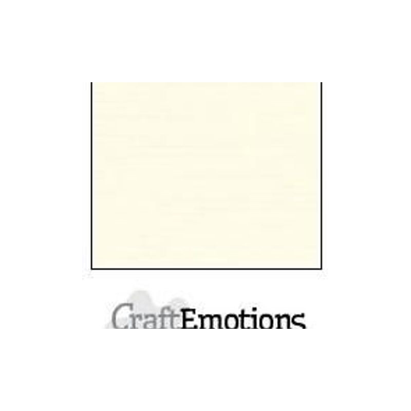 CraftE Cardstock Linen Ivory 12"x12" / 10st