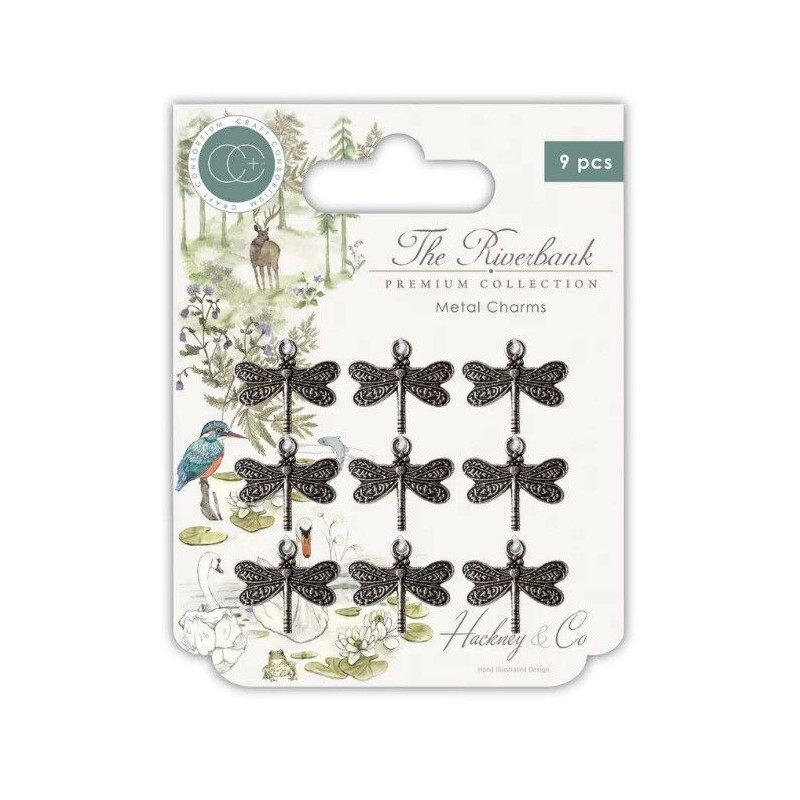 Craft Consortium The Riverbank - Dragonfly Metal Charms