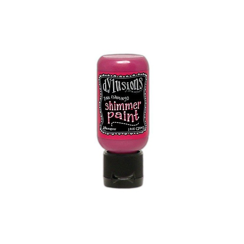 Ranger Dylusions Shimmer Paint Flip Cap Bottle - Pink Flamingo DYU81449 Dyan Reaveley