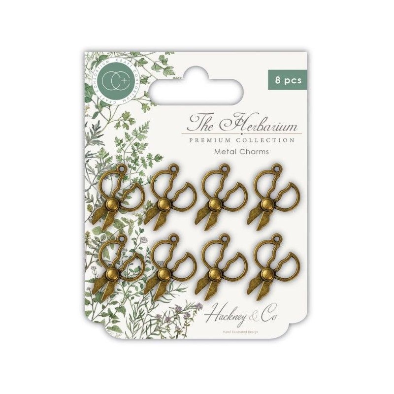 Craft Consortium The Herbarium - Herb Scissors Metal Charms