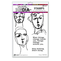 Dina Wakley Media Stamps Change  6”x9” MDR74502