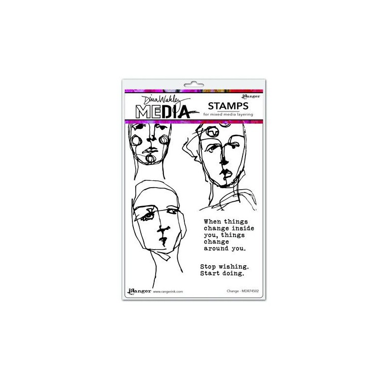 Dina Wakley Media Stamps Change  6”x9” MDR74502