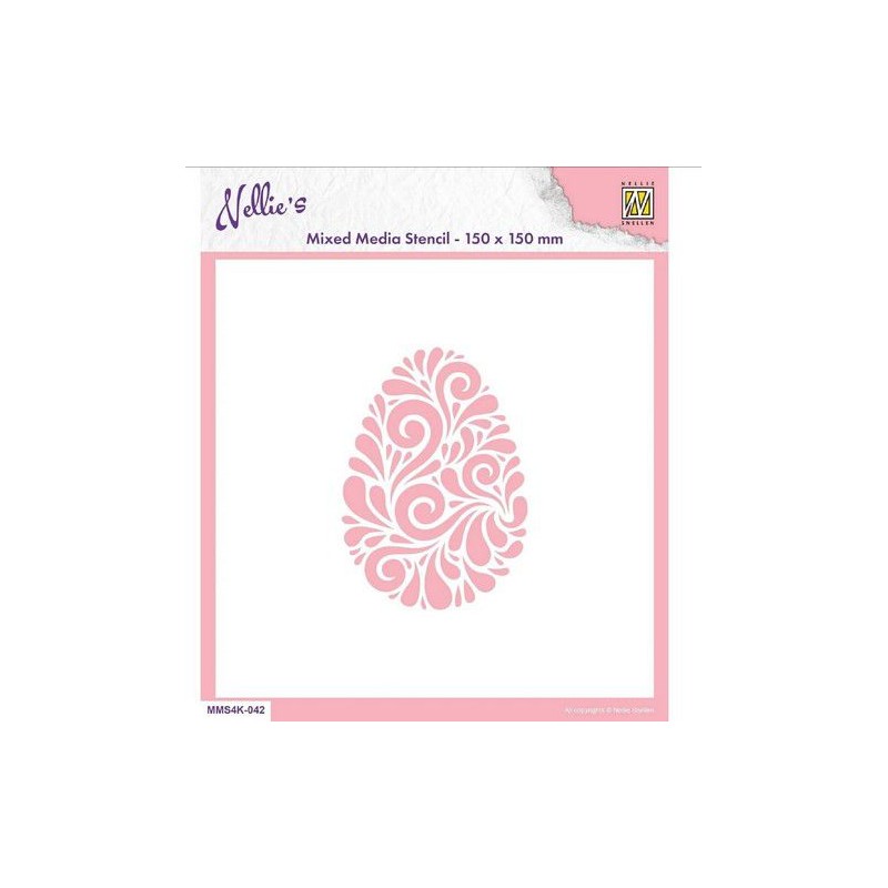 Nellie Choice Stencil Doodle Egg MMS4K-042