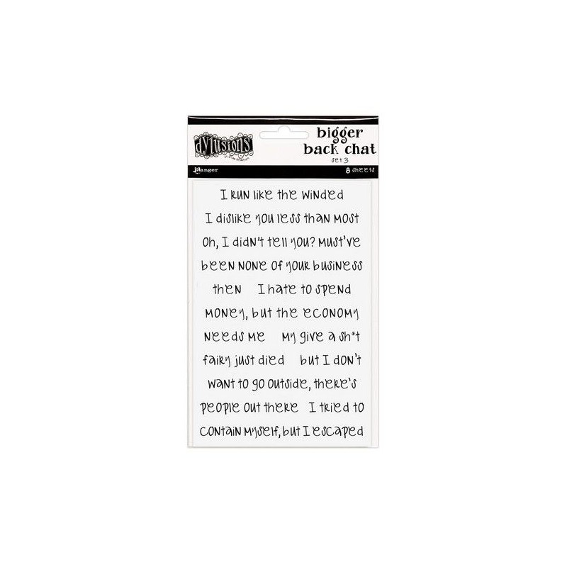 Ranger Dylusions Bigger back chat - White set DYA81791 Dyan Reaveley