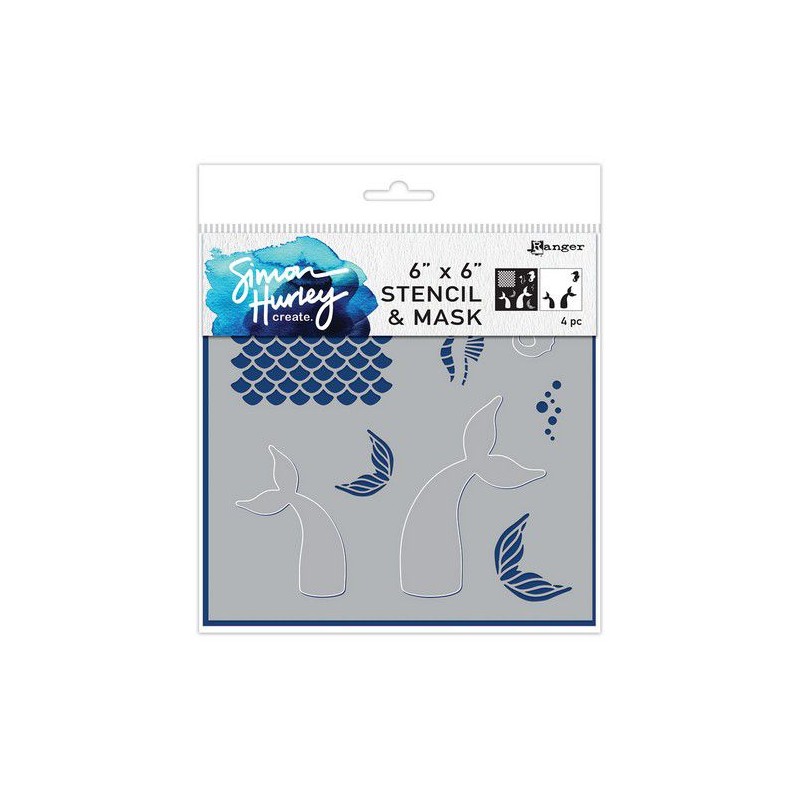 Ranger SH Stencils Mermaid Maker HUS78746 Simon Hurley