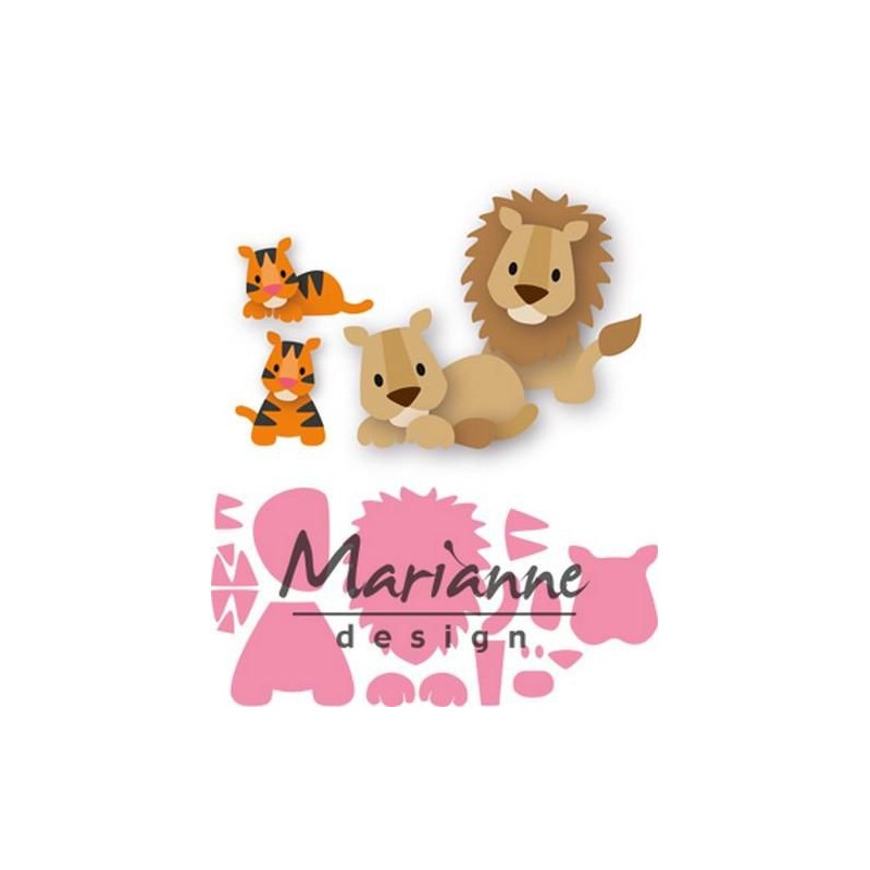 Marianne D Collectable Eline‘s lion/tiger COL1455 100x75mm