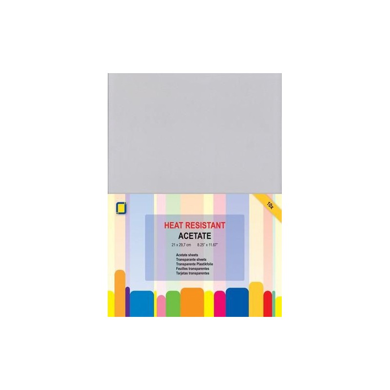 JeJe Transparant / Acetate heat resistant sheets A4 10 st  3.1030