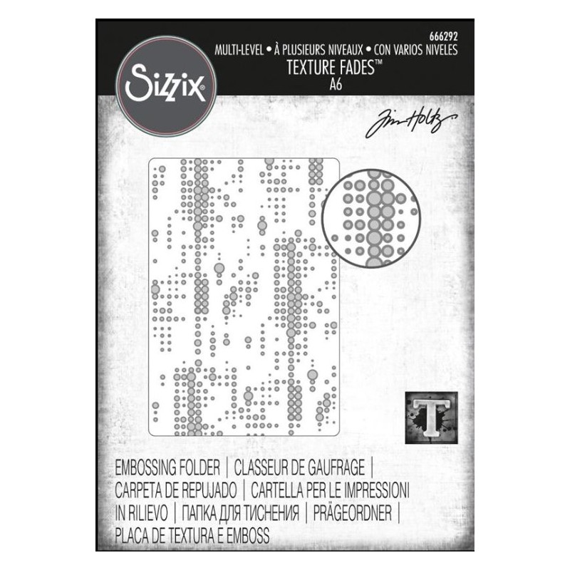 Sizzix/Tim Holtz Multi-Level Embossingfolder "Dotted" 666292
