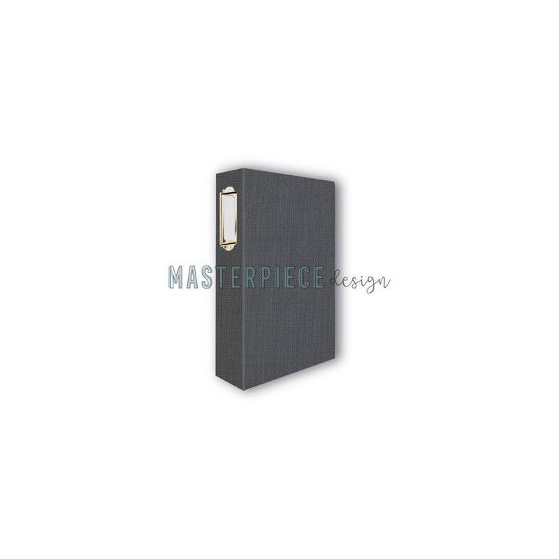 Masterpiece Memory Planner album 4x8 - Dark Grey 6-rings MP202036 Linen