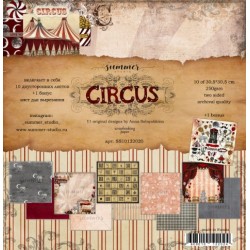 Summer Studio Paper pad 12x12 inch 30,5x30,5 "Circus"
