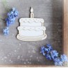 Bloomar Design 1st Birthday 13 – 2D cake – Decorative laser cut chipboard