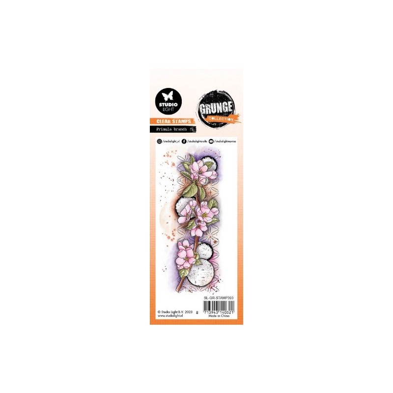 Studio Light Clear Stamp Grunge Collection nr.393 SL-GR-STAMP393 45,5x140mm