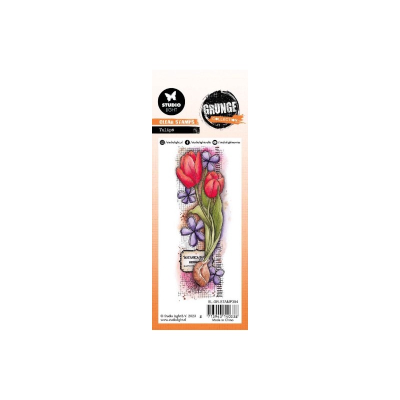 Studio Light Clear Stamp Grunge Collection nr.394 SL-GR-STAMP394 45x140mm