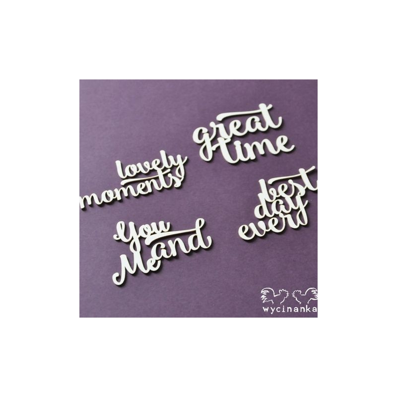 Wycinanka - Lovely moments - texter