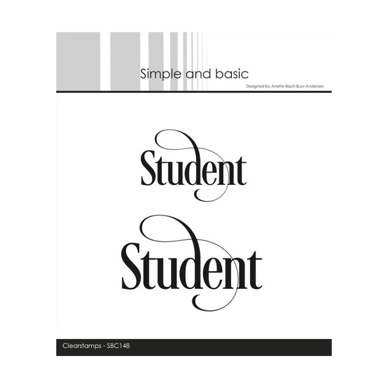 Simple and basic Clearstamp "Student" SBC148