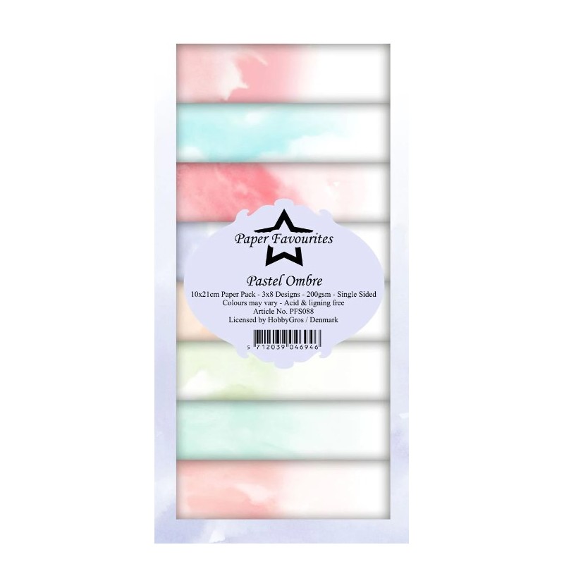 Paper Favourites Slim Card "Pastel Ombre" PFS088