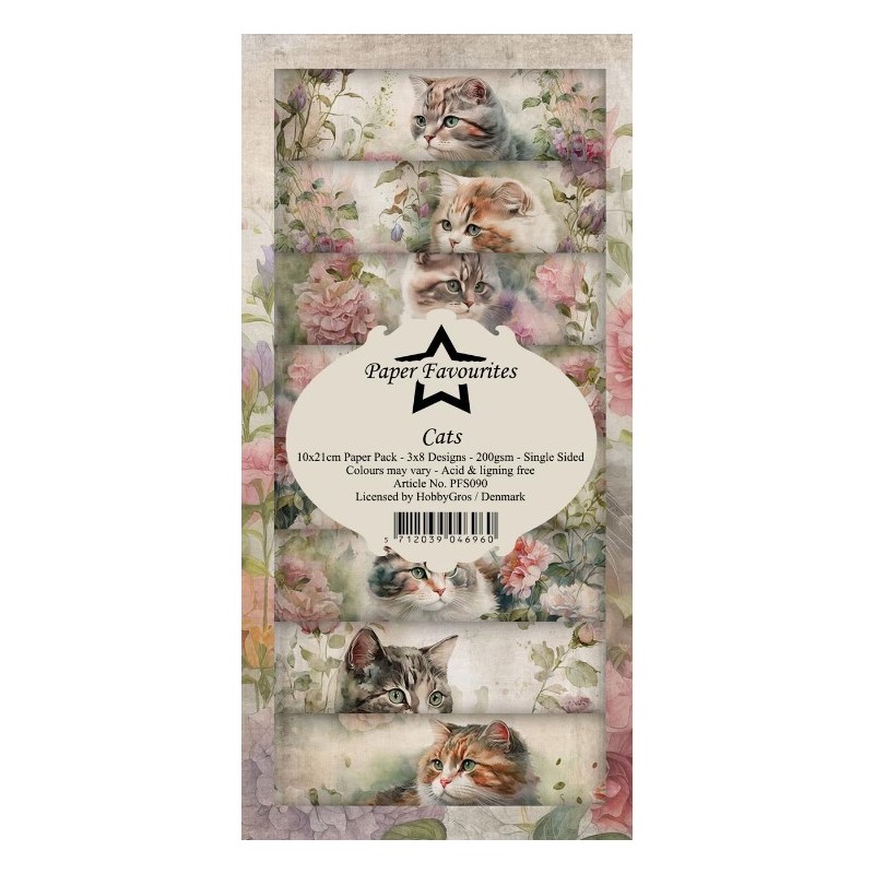 Paper Favourites Slim Card "Cats" PFS090