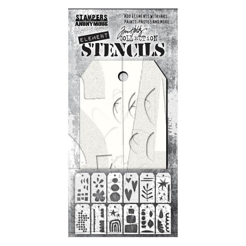 SA / Tim Holtz Stencils "Elements - Everyday Art" TH-EST004