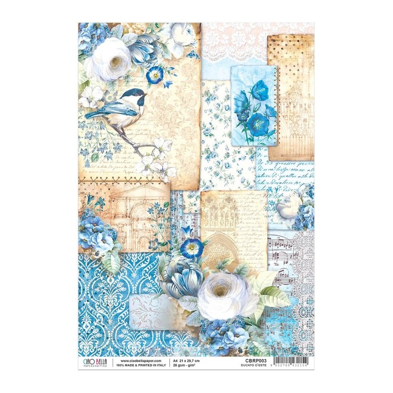 Ciao Bella RICE PAPER A4 DUCATO D'ESTE