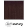 CraftEmotions linen cardboard 10 Sh chocolate 30,5x30,5cm /