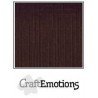 CraftE Cardstock Linen chocolate 12"x12" / 10st