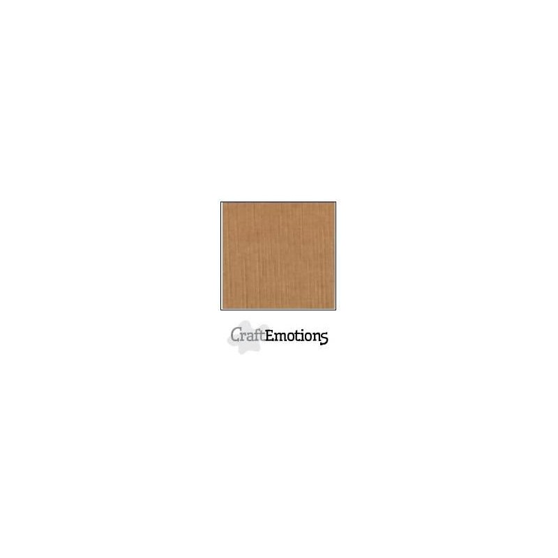 CraftEmotions linen cardboard 10 Sh mocha 30,5x30,5cm /