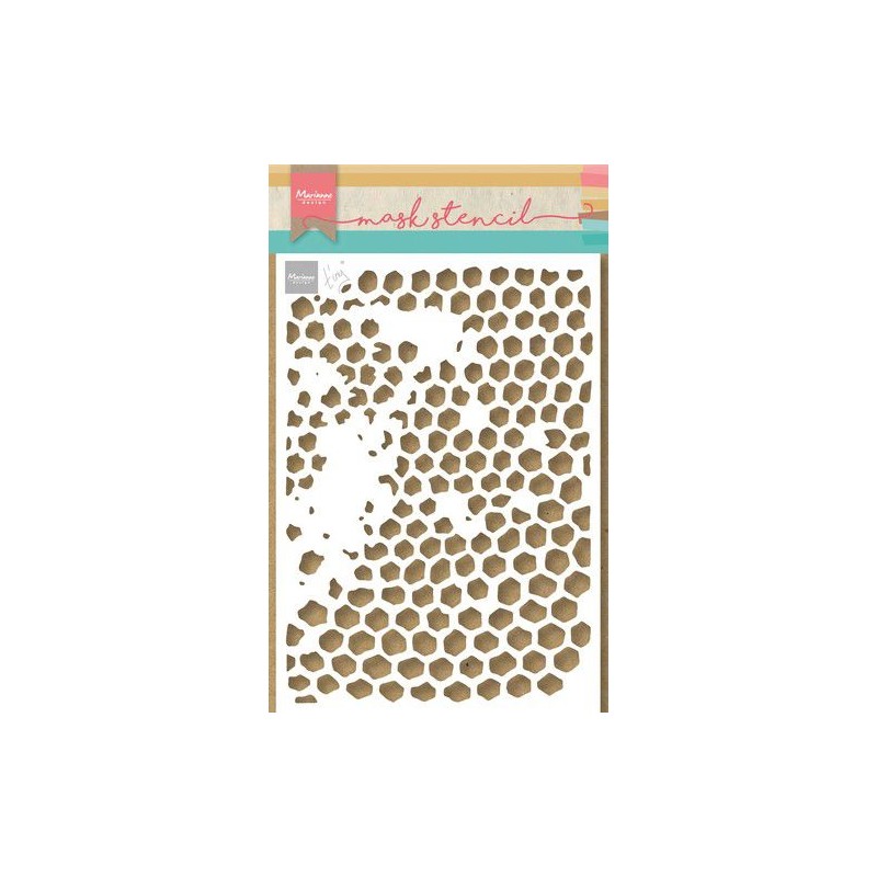 Marianne D Mask Stencil - Tiny‘s Honeycomb PS8116 21x15cm