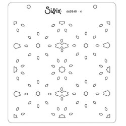 Sizzix • Layered Stencils Geo Background 4pcs