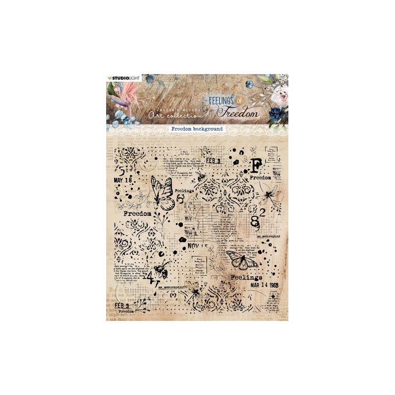 Studio Light Clear Stamp Feelings of Freedom nr.422 JMA-FOF-STAMP422 130x130mm