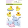 CraftEmotions clearstamps A6 - bath ducks - birth GB