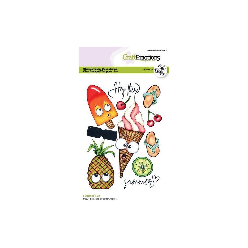 CraftEmotions clearstamps A6 - Summer Fun Carla Creaties
