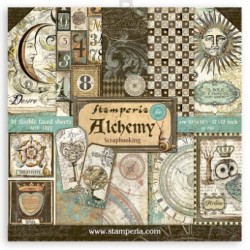 Stamperia Scrapbooking Pad 10 sheets cm 30,5x30,5 (12"x12") - Alchemy