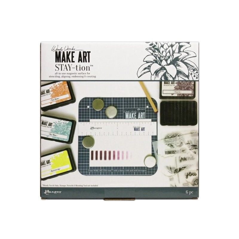 Ranger • Make art Stay-tion 30,5x30,5cm, 6 st delar Wendy Vecchi