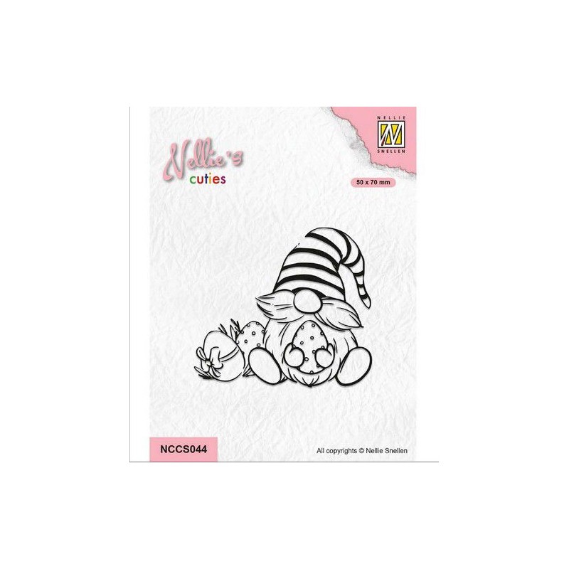 Nellie Choice Nellie‘s Cuties Clear Stamp Easter Gnome 2 NCCS044