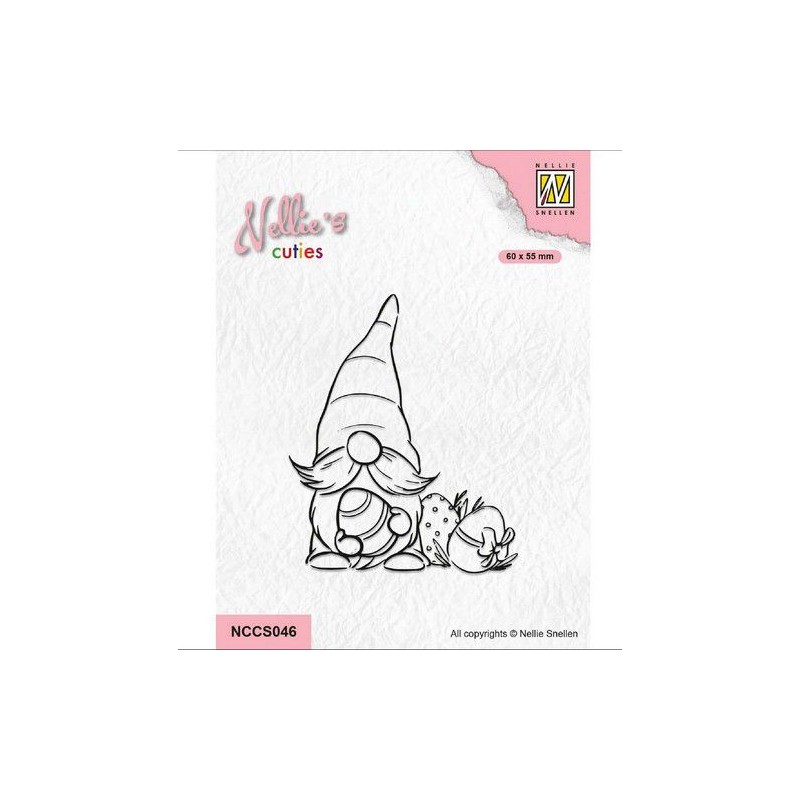 copy of Nellie Choice Nellie‘s Cuties Clear Stamp Easter Gnome 2 NCCS044