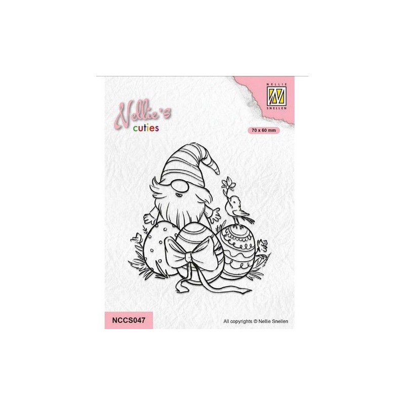 Nellie Choice Nellie‘s Cuties Clear Stamp Easter Gnome 5 NCCS047